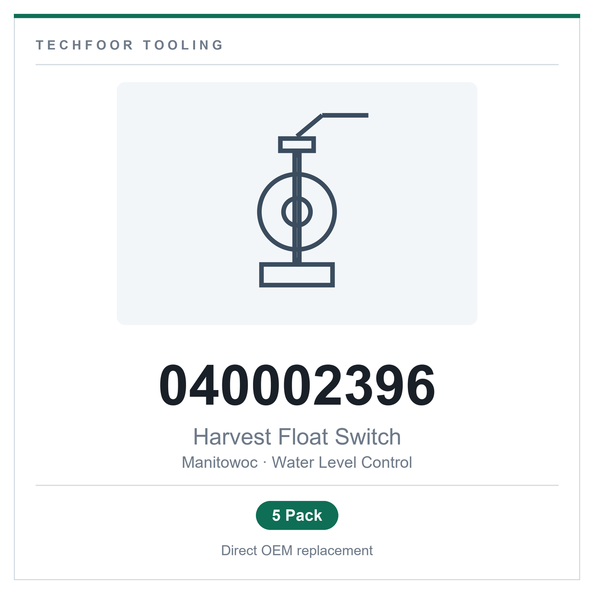 040002396 Harvest Float Switch — Manitowoc Ice Machine Water Level Control — Value Pack of 5 - Image 6